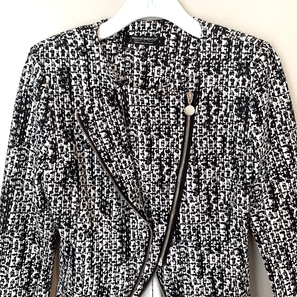 Rinascimento size L black and white blazer - Picture 7 of 12